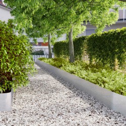 Borduri de gazon 10 buc 25x103 cm oțel galvanizat