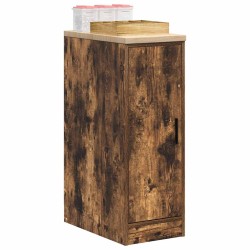 Dulap de depozitare pentru garaj stejar afumat 30x51x85 cm