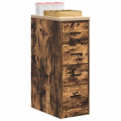 Dulap de depozitare pentru garaj stejar afumat 30x51x85 cm
