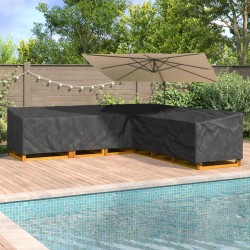 Husă pentru mobilă negru 325 x 325 x 80 cm material oxford 420d