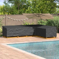Husă pentru mobilă negru 355 x 275 x 80 cm material oxford 600d