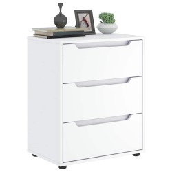 Bufetă „visnes” alb 60x40x73 cm lemn prelucrat