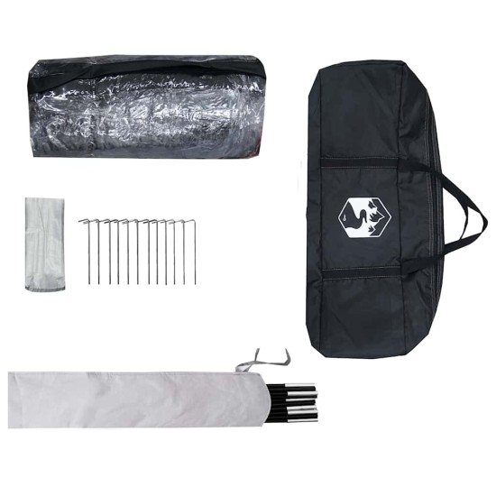 Cort pentru piscină transparent 538 x 440 x 204 cm pvc