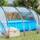 Cort pentru piscină transparent 538 x 440 x 204 cm pvc