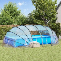 Cort pentru piscină transparent 640 x 432 x 205 cm pvc