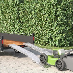 Rampă de încărcare 200 kg 2 pcs argintiu 166 x 23 x 4,5 cm