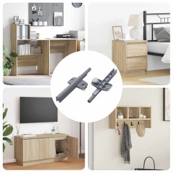 Amortizor cu închidere soft 2 pcs gri 125 x 47 x 15 mm pp