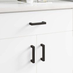 Mâner mobilier 12 pcs negru 110 x 12 x 36 mm fier