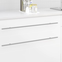 Mâner pentru dulap 12 pcs argintiu 800 mm oţel inoxidabil