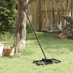 Greblă de grădină manual negru oțel vopsit electrostatic