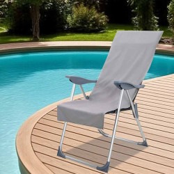 Prosoape pentru scaune de exterior 2 pcs gri închis 130 x 60 cm