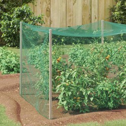 Plasă de protecție pentru păsări verde 4 x 10 m polietilenă