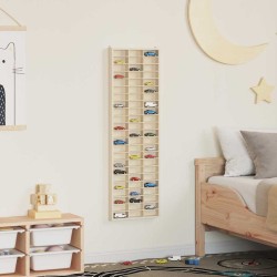 Dulap de afișare pe perete bej 30 x 4,5 x 96 cm lemn compozit