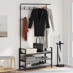 Răcător de paltoane sonoma gri 95 x 34 x 184 cm lemn compozit