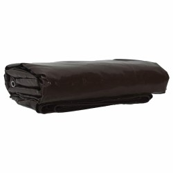 Pânză 650g / m² maro 1,5 x 6 m pânză cu acoperire pvc