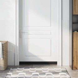 Dopuri pentru uși autoadezive 12 pcs negru 100 cm