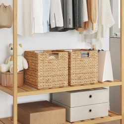 Coșuri de depozitare 2 pcs natural 28 x 28 x 28 cm