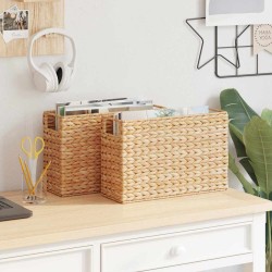 Coșuri pentru reviste 2 pcs natural 39 x 14 x 25 cm