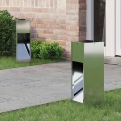 Lampa de parcurs led solar 2 pcs galvanizat galvanizat