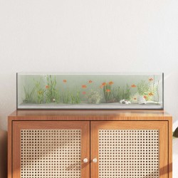 Acvariu cu depozitare transparent 80 x 20 x 20 cm sticlă