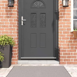 Dopuri pentru uși autoadezive 12 pcs argintiu 100 cm