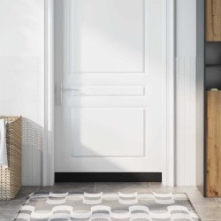 Dopuri pentru uși autoadezive 12 pcs argintiu 100 cm