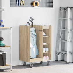 Dulap golf cu roata simplu stejar sonoma 65 x 45 x 98 cm