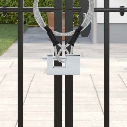 Lacăt 2 pcs argintiu 7,8 x 2 x 5 cm fier