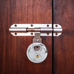 Lacăte disc cu chei 2 pcs argintiu 8 x 2.8 x 8 cm