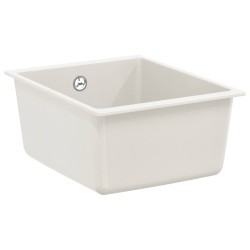 Chiuvetă alb 370 x 460 mm 80% quartz și 20% rășină