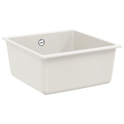 Chiuvetă alb 430 x 460 mm 80% quartz și 20% rășină