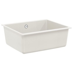 Chiuvetă alb 530 x 460 mm 80% quartz și 20% rășină