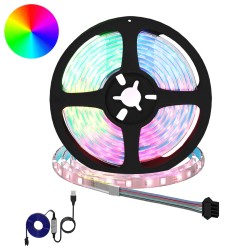 Bandă led 4 pcs negru și transparent 210 x 0,8 x 0,3 cm