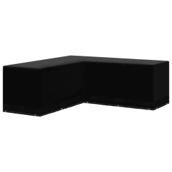 Husă mobilier de grădină, formă de l, 12 ocheți, 250x250x90 cm