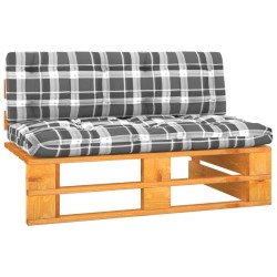 Canapea mijloc grădină din paleți, maro miere, lemn pin tratat