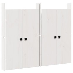 Ușă de bucătărie 2 pcs alb 50 x 9 x 82 cm lemn masiv de pin