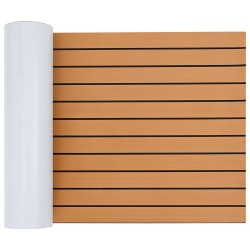 Covor pentru bărci dungi maro cu negru 240 x 60 x 0,5 cm eva