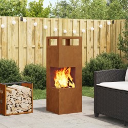 Cuptor de foc maro 35 x 35 x 100 cm
