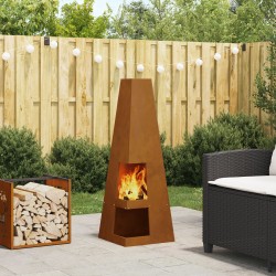 Cuptor de foc maro 35 x 35 x 100 cm