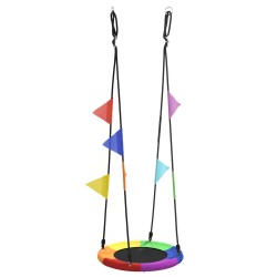 Leagăn cu cuib albastru 60 x 60 x 180 cm poliester