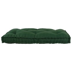 Canapea modulară verde 120 x 80 x 12 cm țesătură