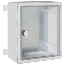 Dulap de control gri 30 x 16,5 x 35 cm plastic abs