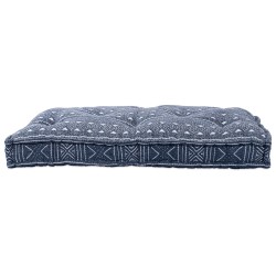 Canapea modulară imprimare indigo 120 x 80 x 12 cm țesătură