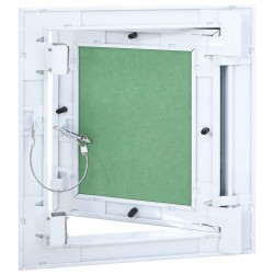 Panou de acces verde și argintiu 30 x 30 cm