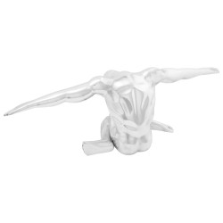 Sculptură argintiu 63 x 20 x 22 cm aluminiu