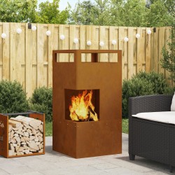 Cuptor de foc maro 50 x 50 x 100 cm