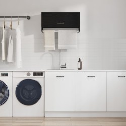 Dulap cu sertar stejar negru 70 x 32,5 x 35 cm lemn compozit