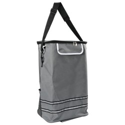 Carucior de cumpărături gri 47 x 39 x 100,5 cm tafeta oxford