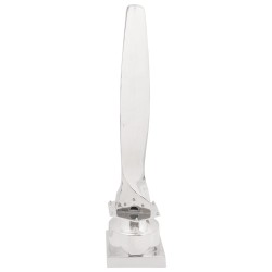 Sculptură argintiu 26 x 26 x 110 cm aluminiu