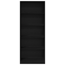 Dulap cu raft stejar negru 80 x 50 x 200 cm lemn compozit